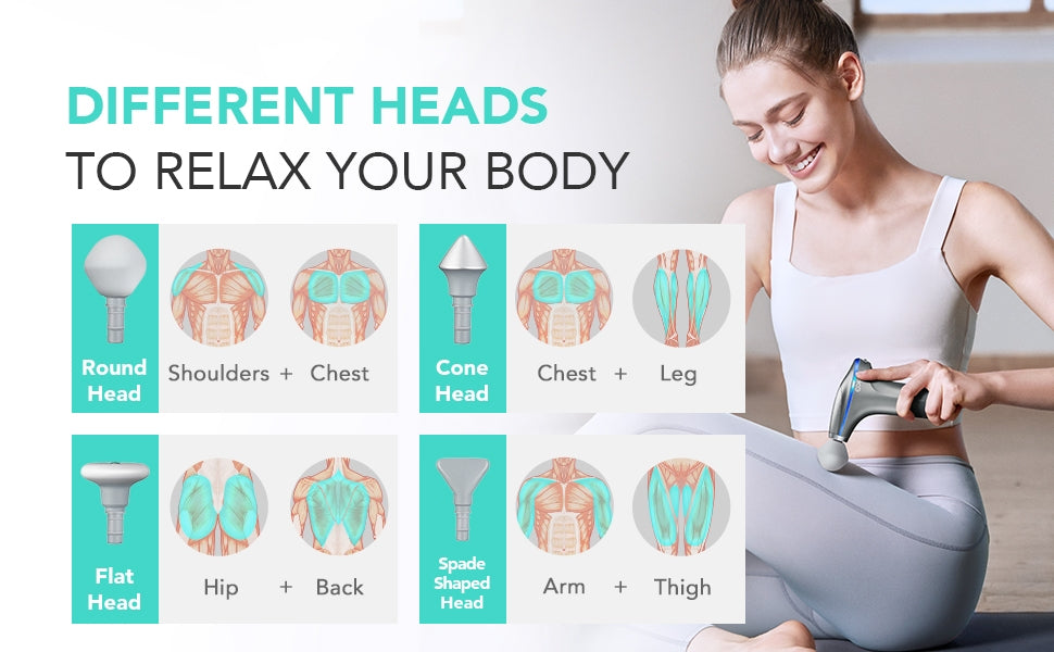 SKG Massagepistol F7 med varme