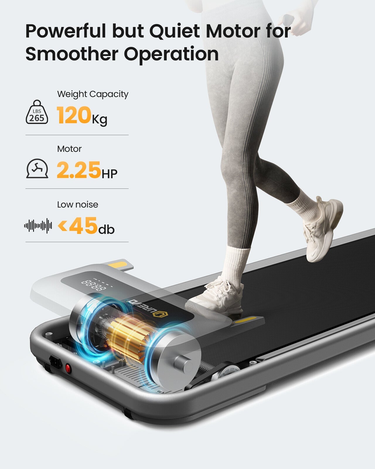 Urevo U1 löpband 420 x 1200 mm 6 km/t