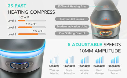 SKG Massage gun F7 with heat
