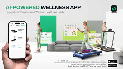 UREVO Foldi 3S Auto-inclined löpband 420 x 1080 mm 12 km/t